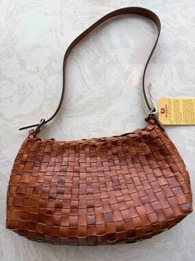 Dragon Diffusion Tan Woven Hobo Shoulder Bag